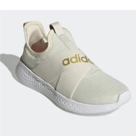 Adidas Women's Puremotion Adapt Running Shoes Beige Off White Gold Size 5.5 - Picture 1 of 11